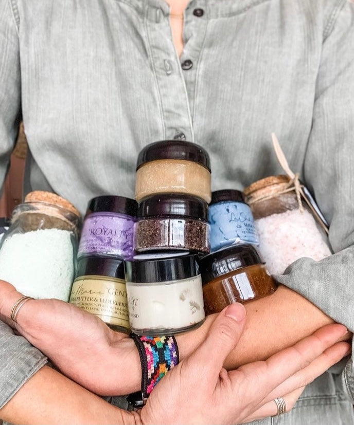 Body Butters and scrubs